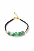 Tropical Waters Glass Rope Bracelet