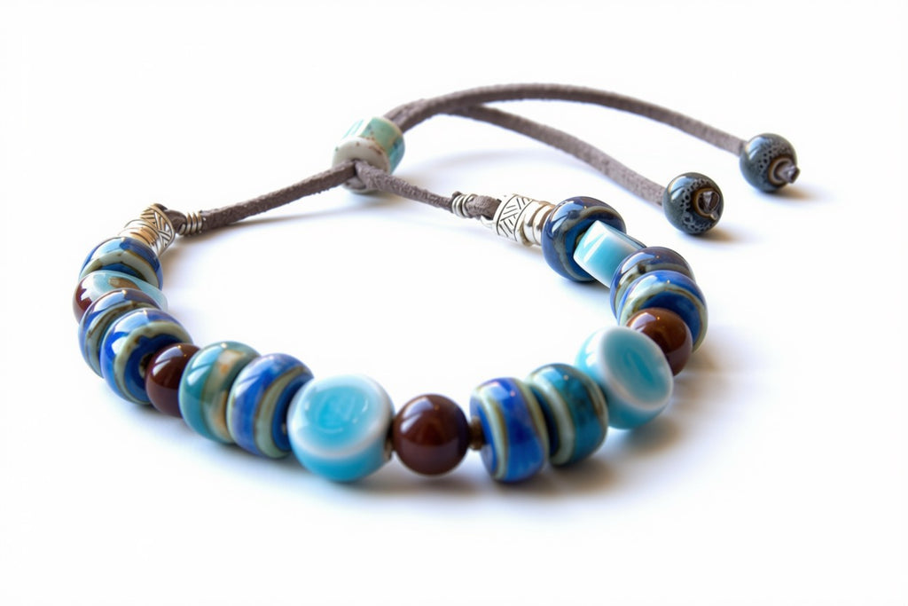 Ocean Breeze Ceramic Bead Bracelet