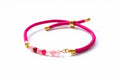 Pink Ombré Gemstone Rope Bracelet