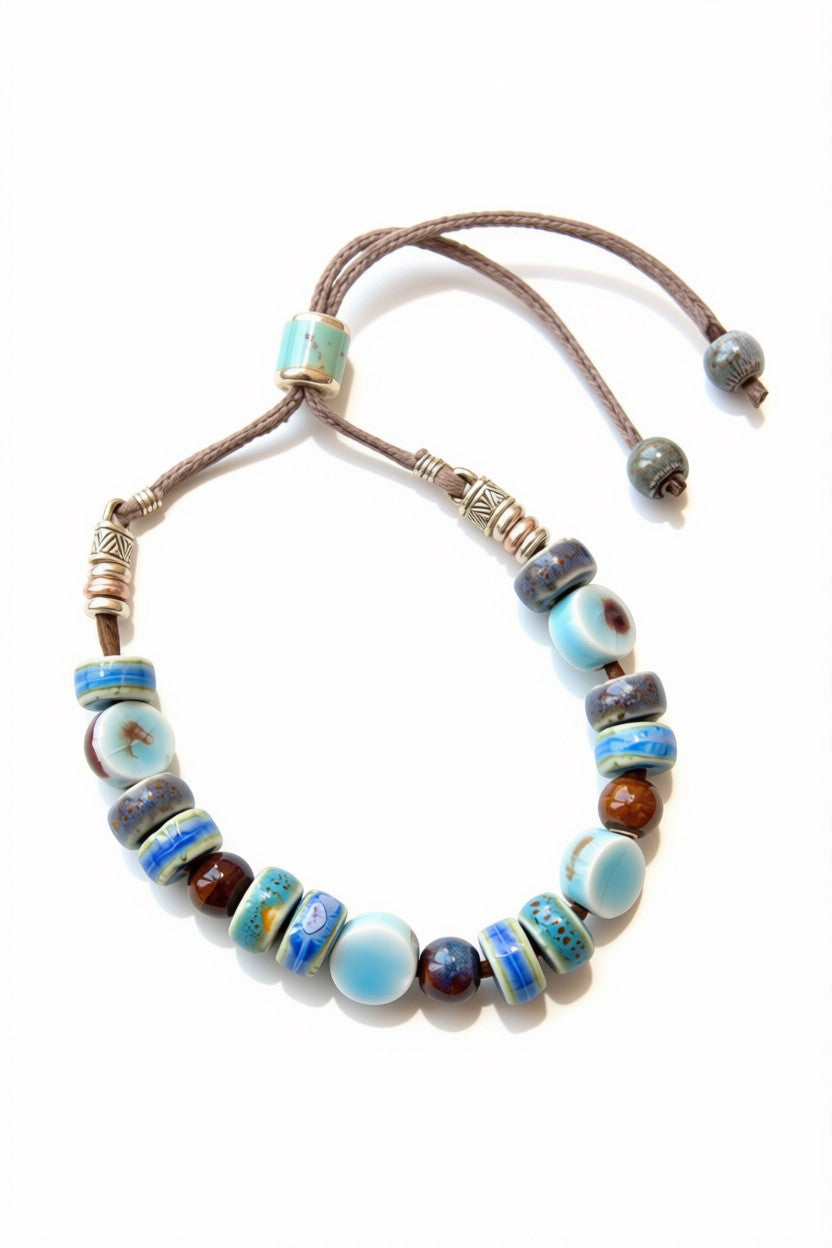 Ocean Breeze Ceramic Bead Bracelet