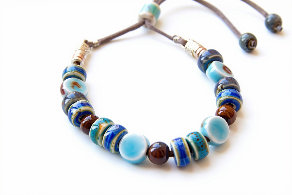 Ocean Breeze Ceramic Bead Bracelet